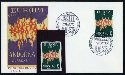 1972, Andorra Spanische Post, 71, **, FDC