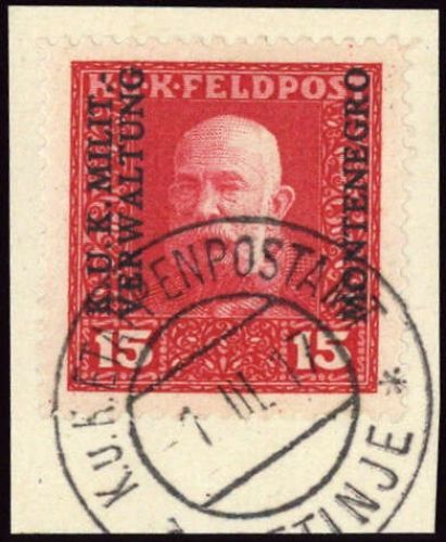 1917, Österreich Feldpost Montenegro, 2, Briefst.