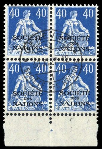 1922, Schweiz Völkerbund SDN, 8 PF 02a, cto