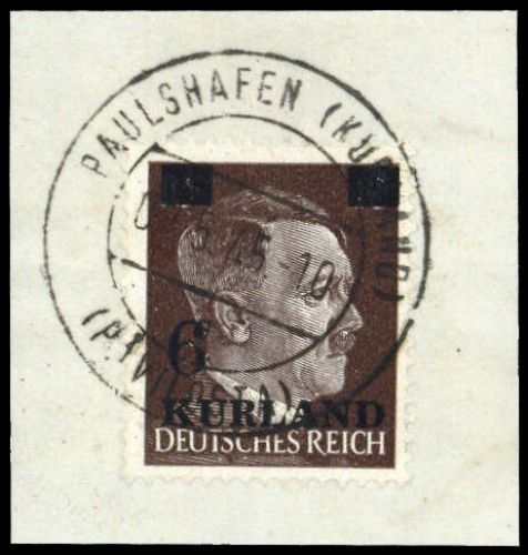 1945, Deutsche Besetzung II. WK Kurland, 2, Briefst.