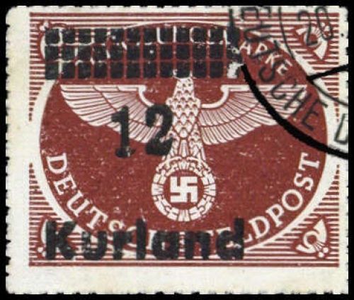 1945, Deutsche Besetzung II. WK Kurland, 4 B IV, gest.
