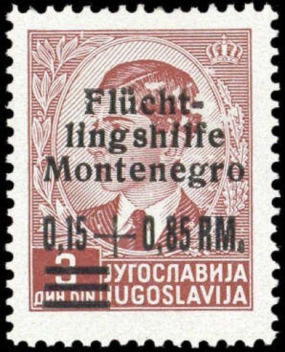 1944, Deutsche Besetzung II. WK Montenegro, 20 I, *