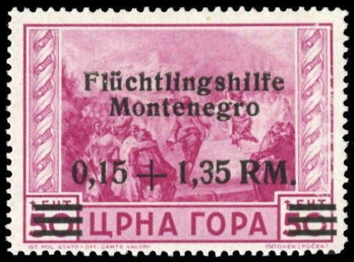1944, Deutsche Besetzung II. WK Montenegro, 23 Dzf, **
