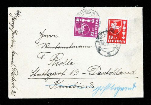1938, Litauen, 414-15, Brief