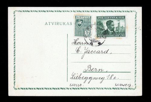 1939, Litauen, 395, 426, Brief