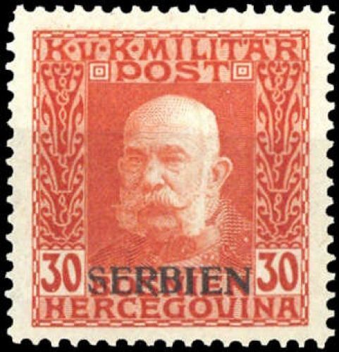 1914, Österreich Feldpost Serbien, 10, **