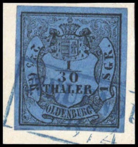 1852, Altdeutschland Oldenburg, 2 I, Briefst.