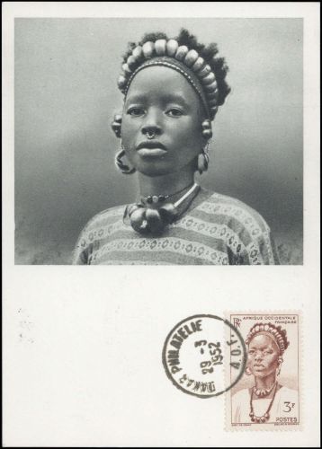 1948, Französisch Westafrika (Occident.), 58 MK, Brief