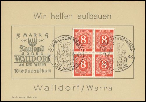 Deutsche Lokalausgaben 1945, 917 (4), Brief