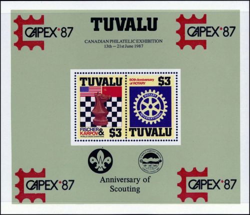 1986, Tuvalu, Bl. 14 I A Var., **