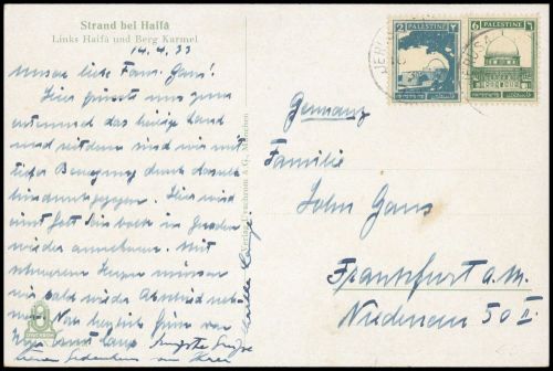 1927, Palästina, 52, 57, Brief