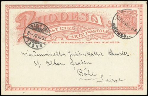 1899, Britisch Südafrika Gesellschaft, P 11, Brief
