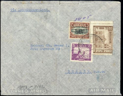 1937, Bolivien, 272 u.a., Brief