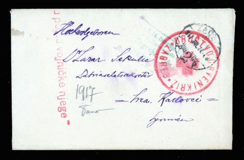 1917, Int.Organisationen,Rotes Kreuz,, Brief