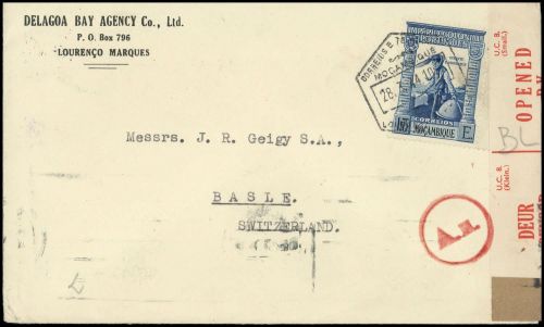 1938, Mocambique, 310, Brief