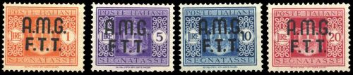1947, Triest Zone A, P 1-4, **