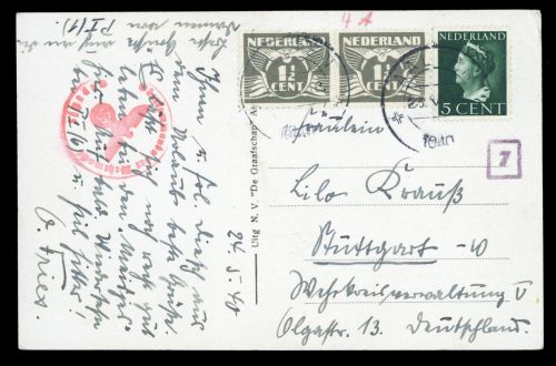 1940, Niederlande, 281 (2), 341, Brief
