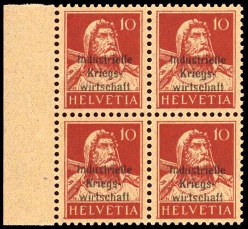 1918, Schweiz Dienstmarken für Kriegswirtschaft, 4 II (4), **