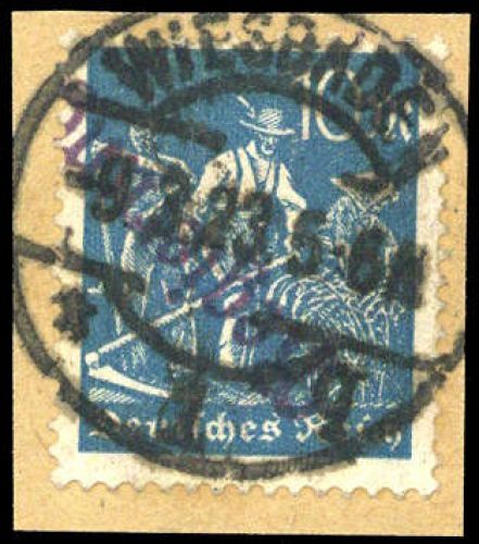 1923, Deutsches Reich Dienst Regierung Wiesbaden, WIE 10 II a K, ...