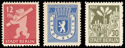 1945, SBZ Berlin Brandenburg, 1-7 B, **