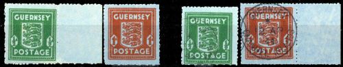 1942, Deutsche Besetzung II. WK Guernsey, 4+5, **, gest.