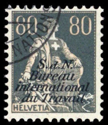 1923, Schweiz Internationale Arbeitsamt BIT, 10 x PF, cto