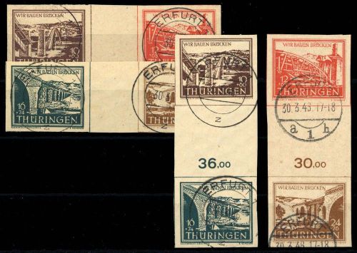 1946, SBZ Thüringen, S+W Zd 1+2 ET, gest.