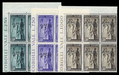 1949, Triest Zone A, 67-69 (6), **