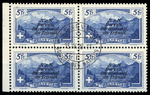 1923, Schweiz Internationale Arbeitsamt BIT, 14 (4), cto
