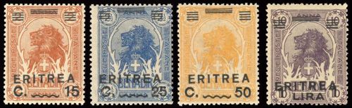 1922, Italienisch Eritrea, 57-63, **