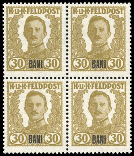 1918, Österreich Feldpost Rumänien, VIII (4), **