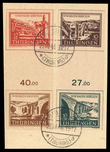 1946, SBZ Thüringen, S Zd 1+2 PF, Briefst.