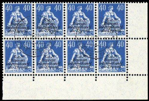 1923, Schweiz Internationale Arbeitsamt BIT, 7 PF I, cto