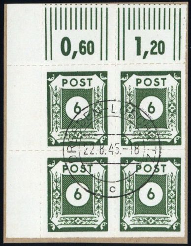 1945, SBZ Ostsachsen, 43 G (4) PF VIII, Briefst.
