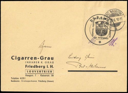 1946, Deutsche Lokalausgabe Bad Nauheim, 4 II Bes., Brief