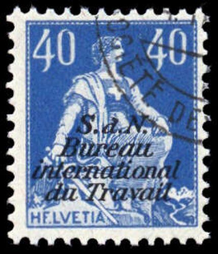 1923, Schweiz Internationale Arbeitsamt BIT, 7 PF I, cto