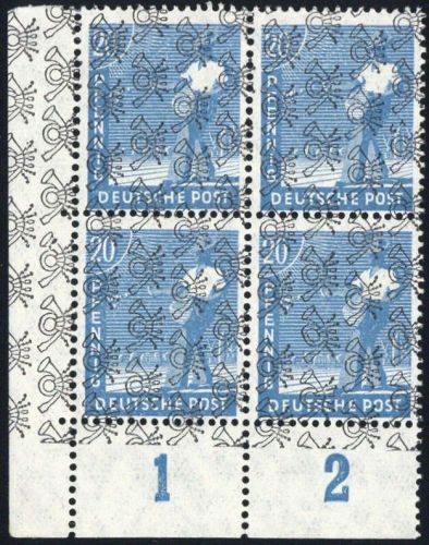 1948, Bizone, 43 II S (4) Ecke, **