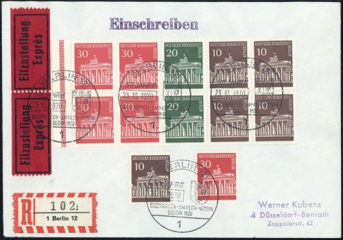 1966, Berlin, HBl. 13 PF u.a., Brief