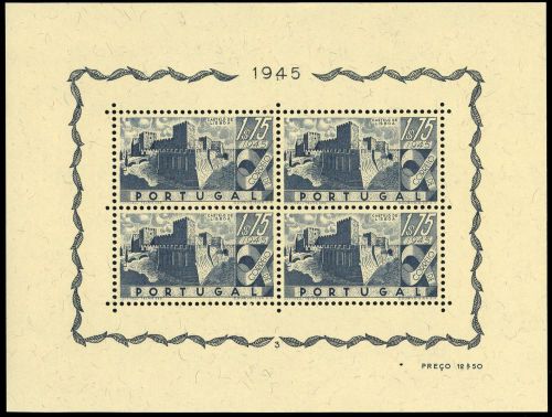 1946, Portugal, Bl.10 PlNr.3, **