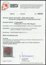 1848, Schweiz Kantone Genf, 5 PF, gest.