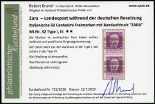 1943, Deutsche Besetzung II. WK Zara, 32 I+III, **