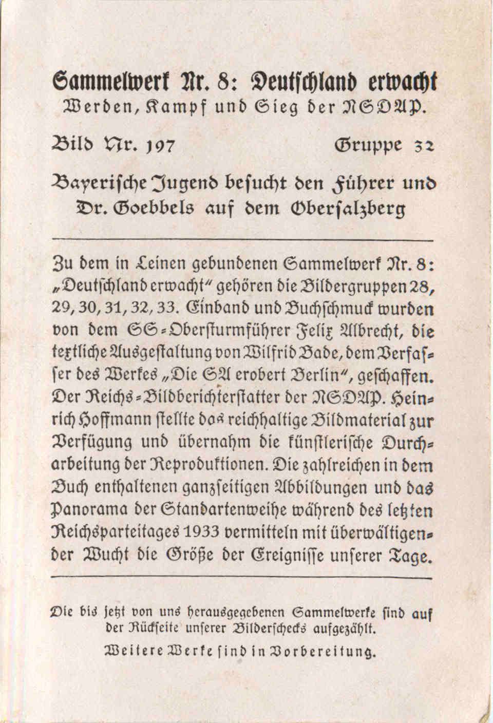 Hitler - Dr. Goebbels - Sammelwerk - 3. Reich