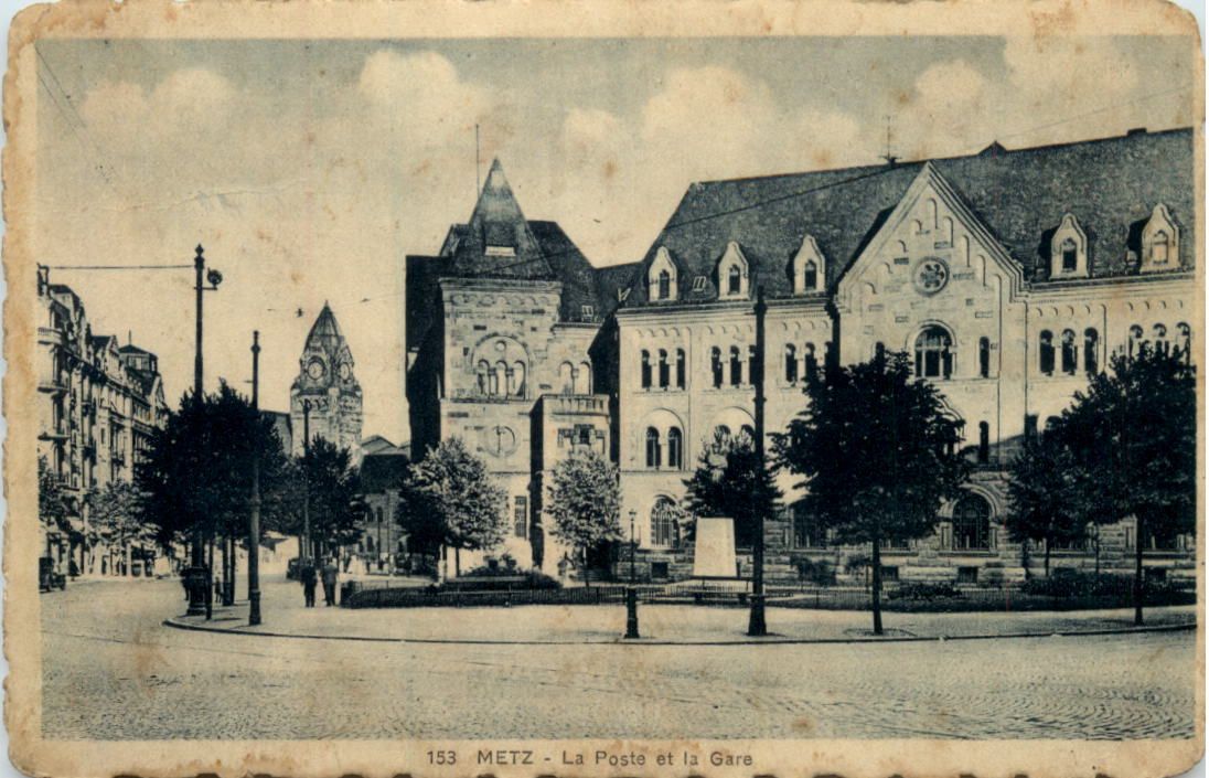 Carte Postale Ancienne - Metz : La Gare (Bon État)