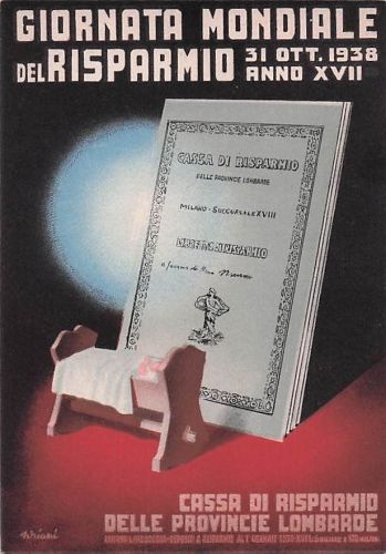 Haben Sie eins zu verkaufen? Verkaufe ein ähnliches Aktie Sparkasse der Lombardischen Provinzen - Mailand - Spartag 1938