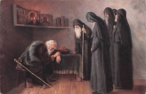 Russland – Korolkow – Gemälde – Iwan der Schreckliche im Kloster – Verlag Granbe