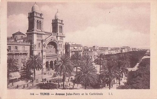 344 TUNIS Avenue Jules-Ferry et la Cathédrale LL