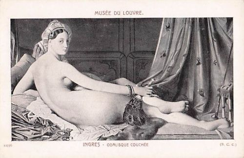 MUSÉE DU LOUVRE. INGRES ODALISQUE COUCHEE (B. C. C.)
