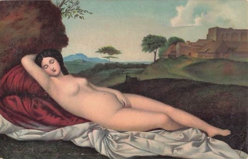 AK Stengel & Co. Nr.: 29706 Giorgione Schlummernde Venus nackte Fr Akt