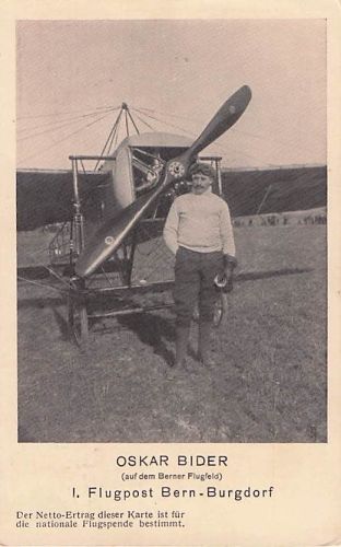 OSKAR BIDER (auf dem Berner Flugfeld) 1.