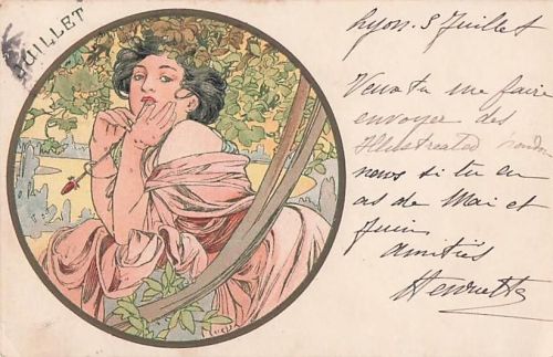 Alphonse Mucha Juillet